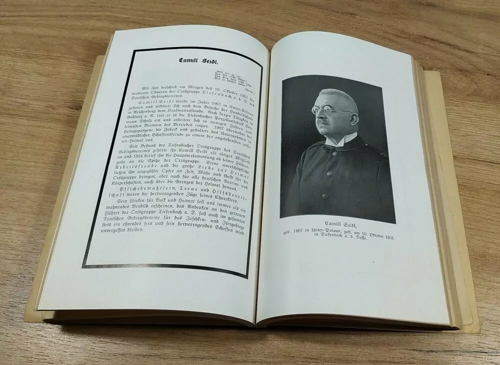 42. JAHRBUCH DES DEUTSCHEN GEBIRGSVEREINES 1932 Reichenberg u. Gablonz a/N. (Ročenka Liberec, Jablonec n/N. a okolí)