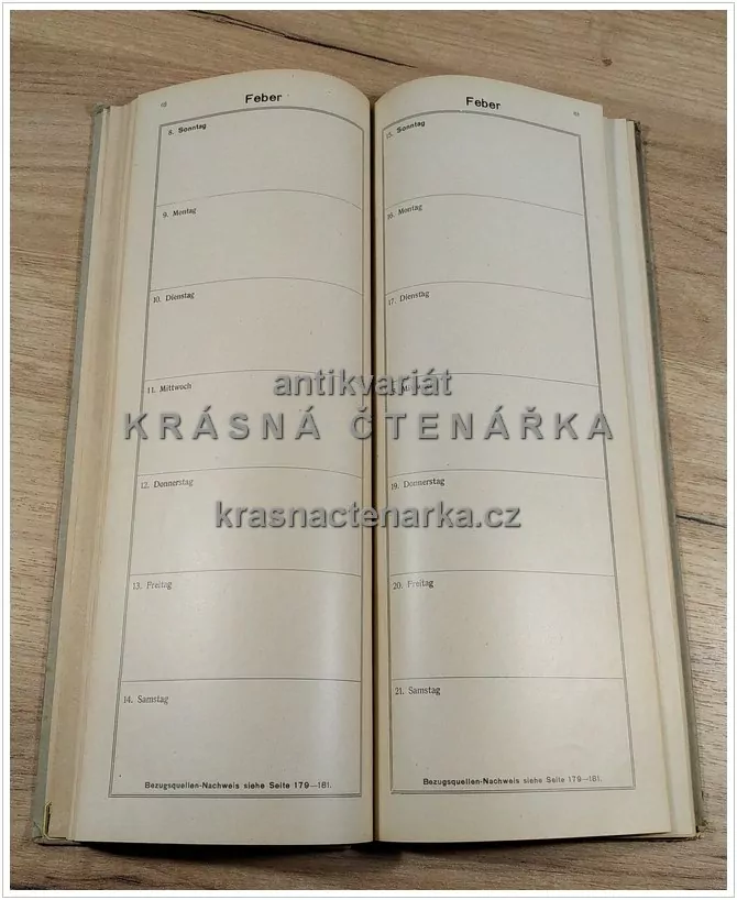Stiepels GESCHÄFT- UND KONTOR- VORMERK- KALENDER für das Jahr 1925