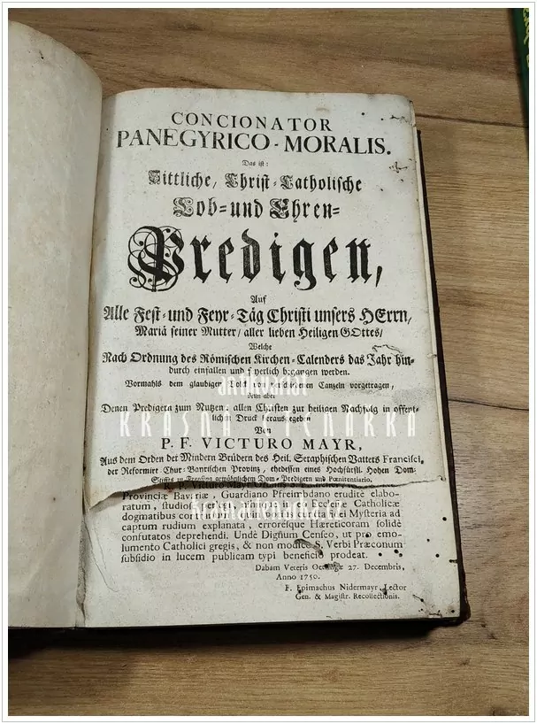 CONCIONATOR PANEGYRICO-MORALIS (Mayr Victurus)