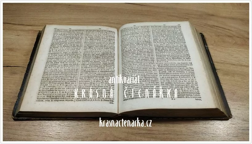 LEXICON IURIDICUM ROMANO TEUTONICUM,  Das ist: vollständiges LATEINISCH - TEUTSCHES JURISTISCHES HAND - LEXICON, vydáno 1726