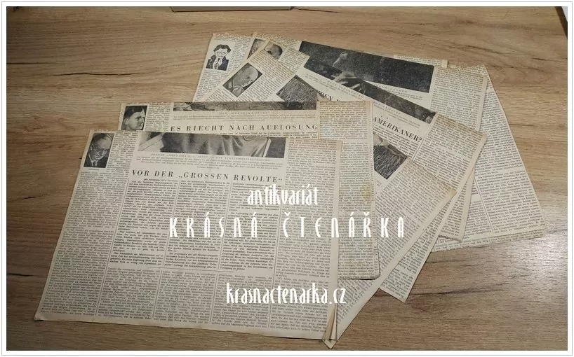 DAS REICH, Deutsche Wohenzeitung (9 ks titulních stran z roku 1944/45)