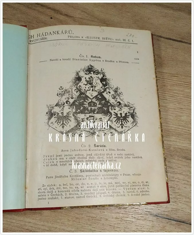 SBORNÍK ČESKÝCH HÁDANKÁŘŮ, roč. III., 1904