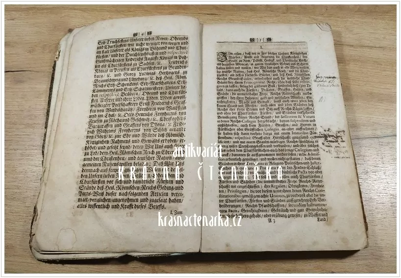Caroli Sexti Wahl-capitulation + ACTA ET PACTA PUBLICA, vydáno 1711
