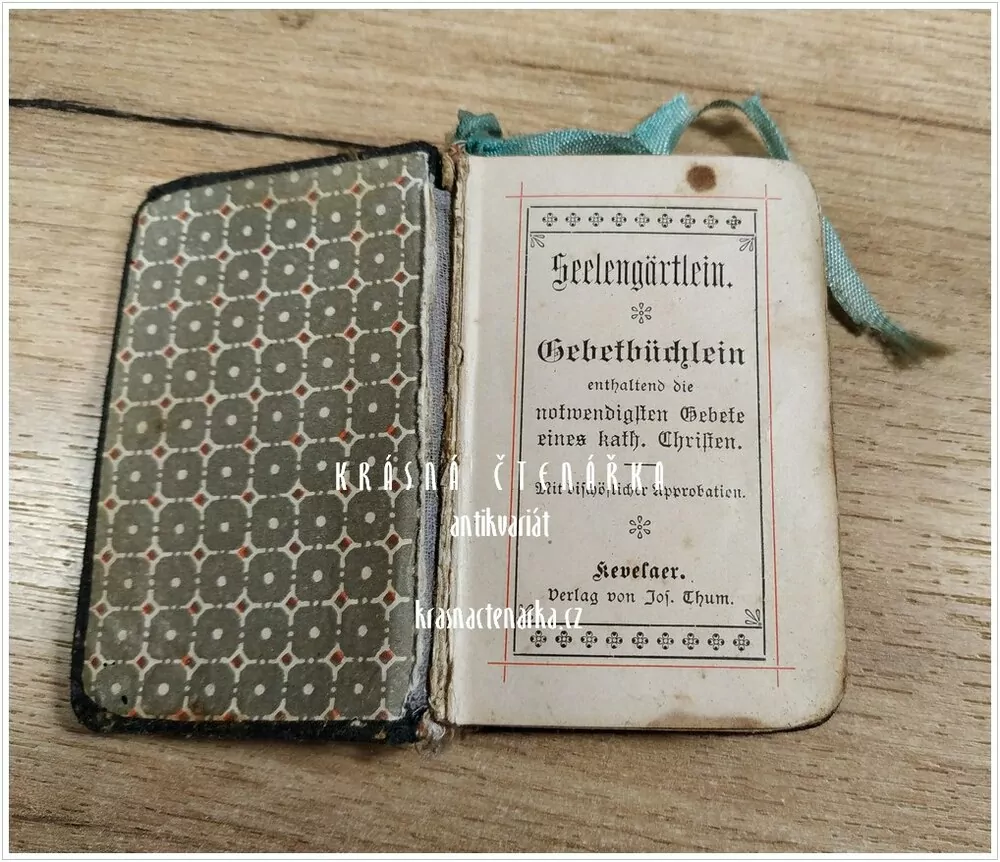 SEELENGÄRTLEIN, Gebetbüchlein (Modlitební kniha)