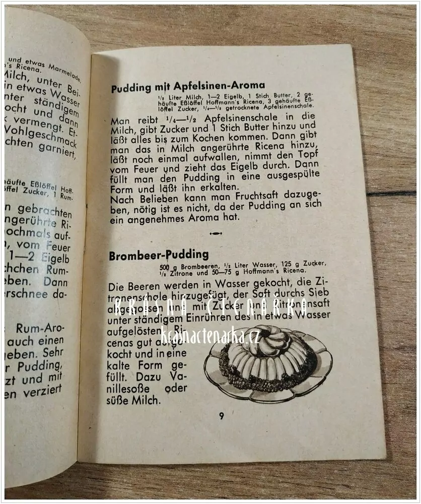 HOFFMANN’S RICENA (kuchařské předpisy, reklamní materiál)