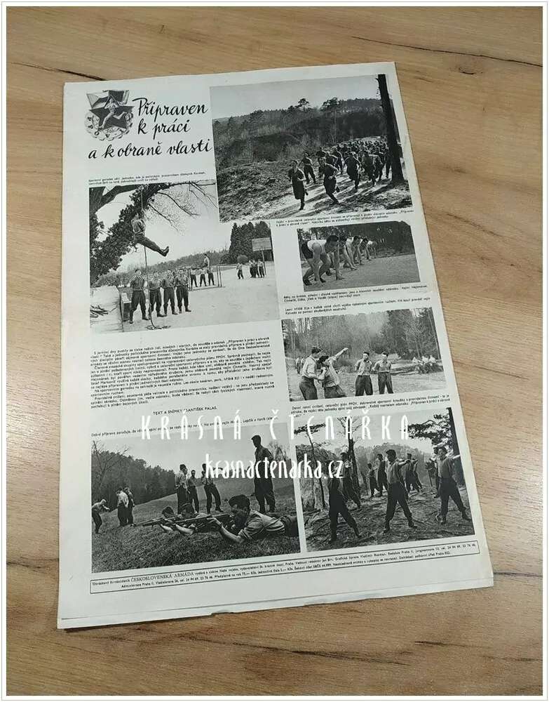 ČESKOSLOVENSKÁ ARMÁDA, číslo 10/1953, Antonín Zápotocký na obálce