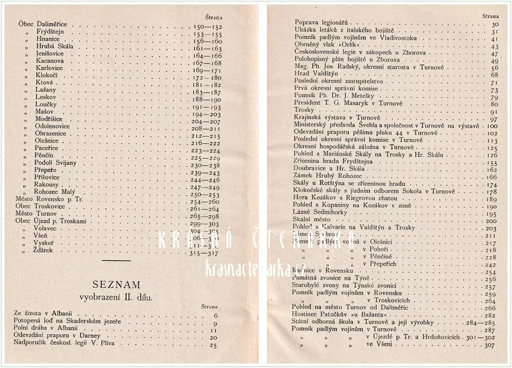 PAMĚTI OKRESU TURNOVSKÉHO ZA SVĚTOVÉ VÁLKY A Z DOBY STÁTNÍHO PŘEVRATU, II. díl (Kulich V. J.)