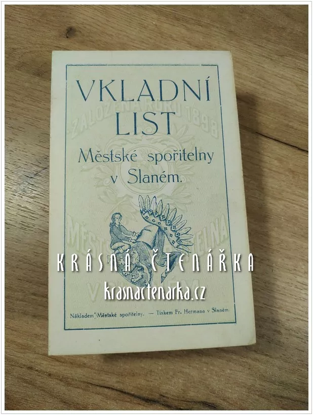 VKLADNÍ LIST Městké spořitelny, Slaný