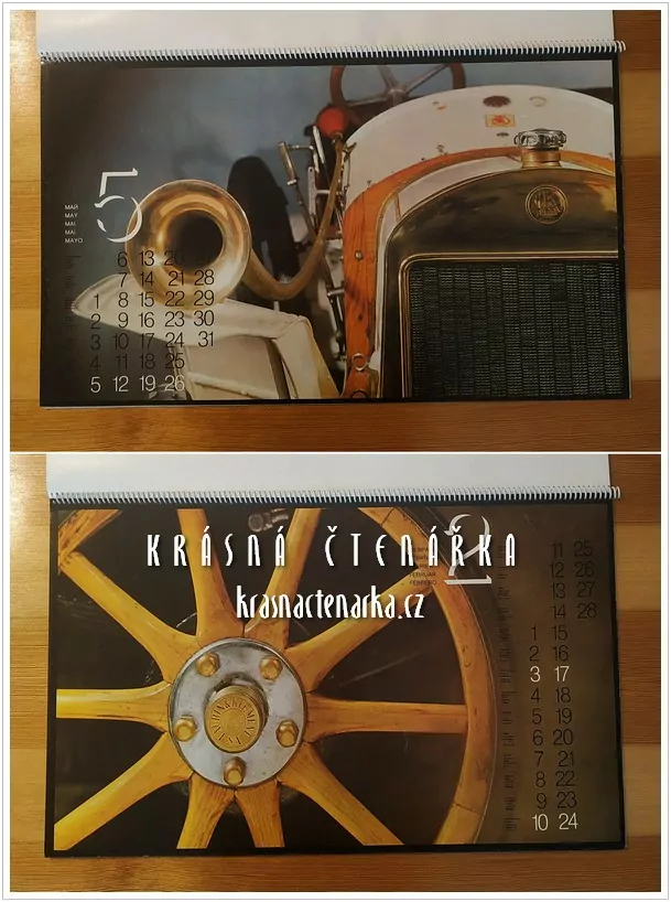 Nástěnný kalendář LAURIN & KLEMENT 1974