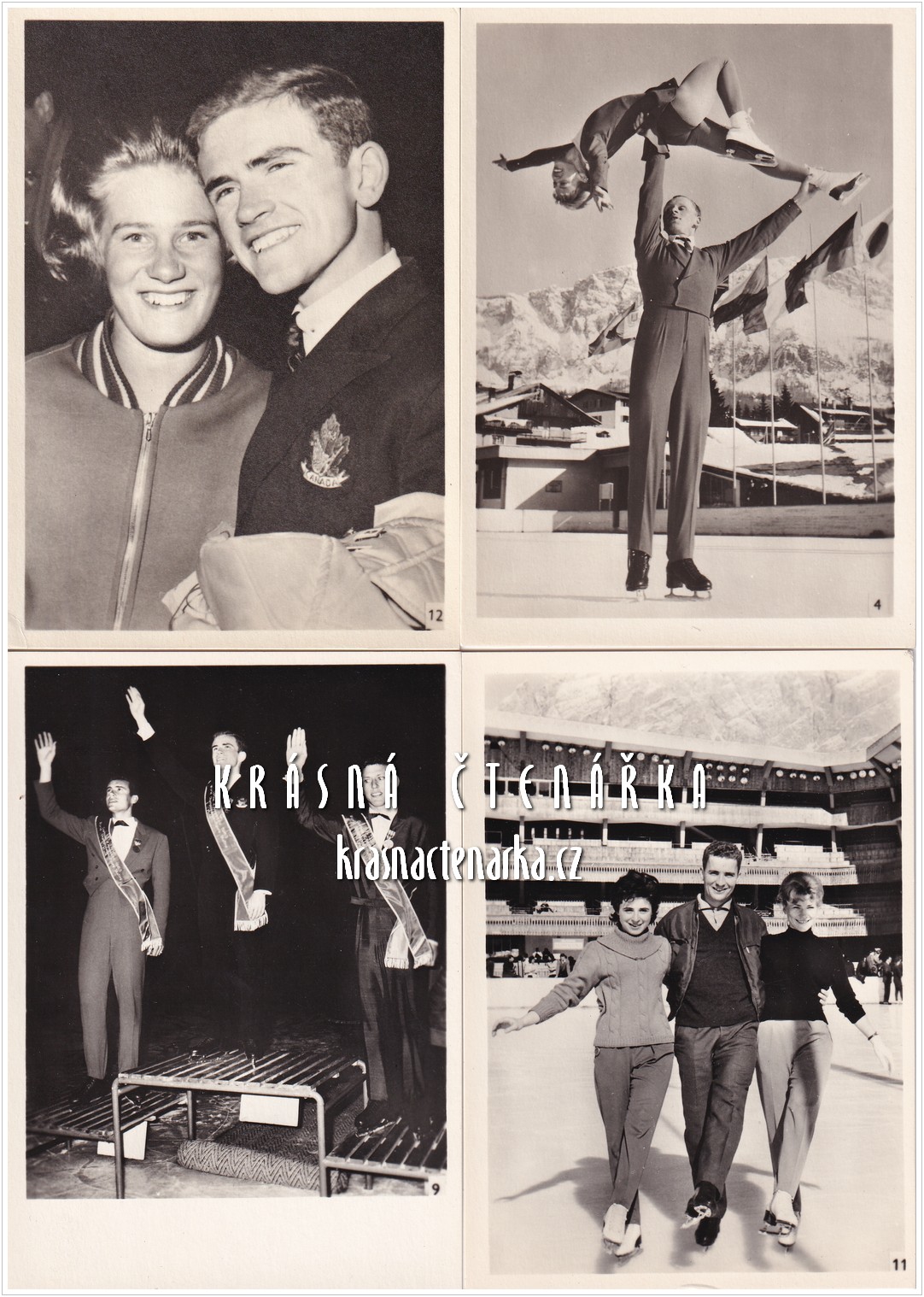 MISTROVSTVÍ SVĚTA V KRASOBRUSLENÍ 27.2. - 3.3. 1963, 12 ks