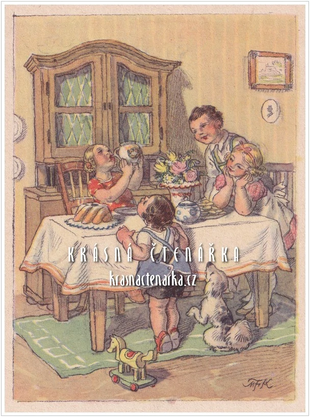 PO DOBRÉM, Deset příběhů s obrázky Marie Fischerové-Kvěchové (Naumanová-Hovorková Marie)