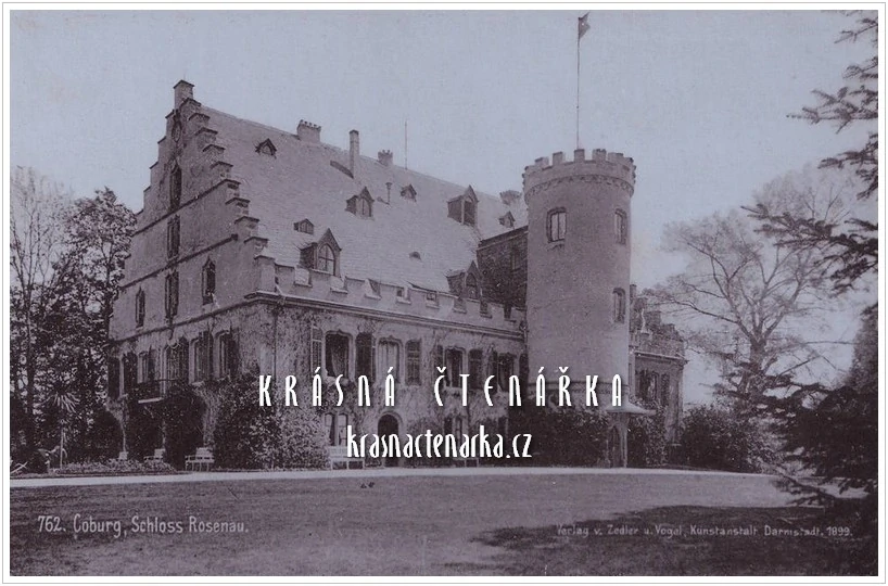 COBURG, leporelo s 12 fotografiemi (vydáno 1899)