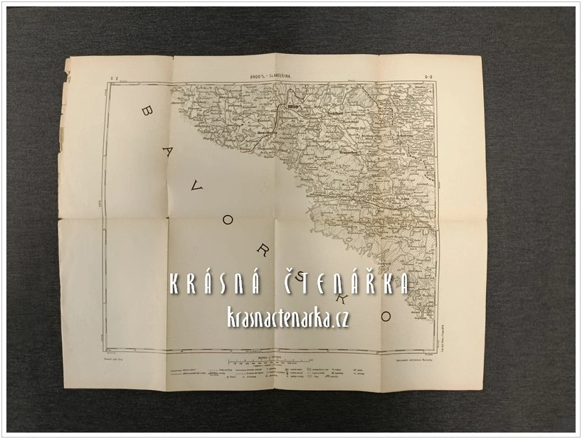 Mapa: BROD NAD LESY a SVATÁ KATEŘINA  a okolí (Jaroslav Bursík / Jan Srp)