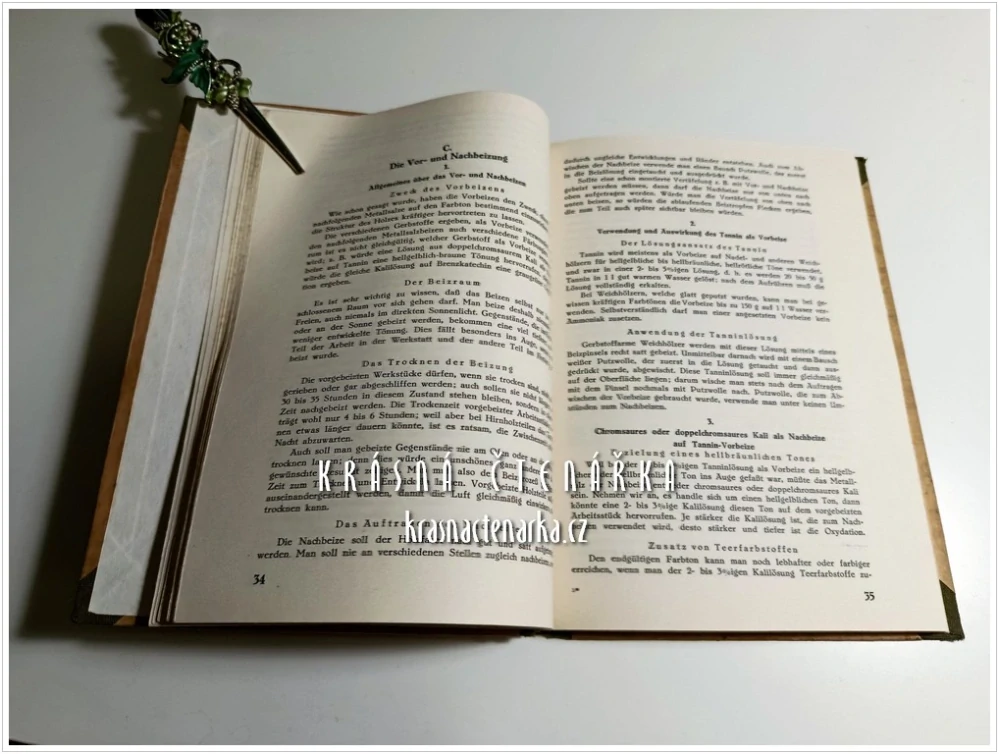 DER PRAKTISCHE BEIZER UND POLIERER, Ein Lehr- und Nachschlagebuch für die Holzbearbeitung (Elberskirch Philipp) (Odborná příručka pro moření a leštění dřeva)