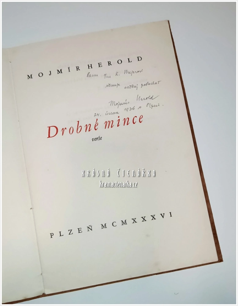 DROBNÉ MINCE | Bibliofilie / Pod (Herold Mojmír, dřevoryt Hodek Josef)