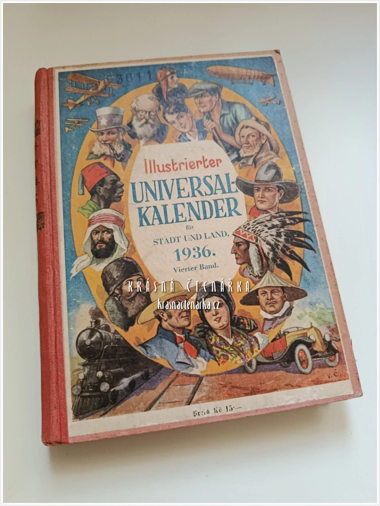 ILLUSTRIERTER UNIVERSAL-KALENDER FÜR DAS SCHALTJAHR 1936 | Politické obrazové přílohy: Nebezpečí, která ohrožují Evropu, Podíl Slovanů na obyvatelstvu Evropy stále roste!