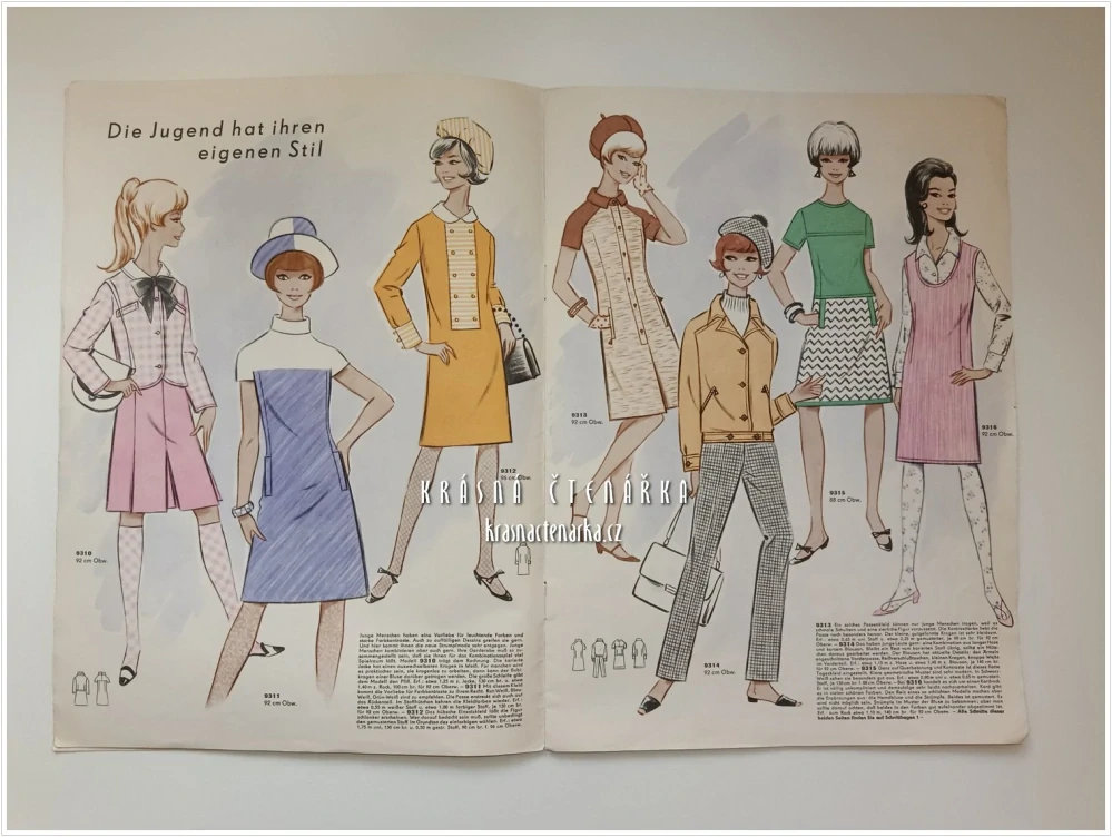 MODE UND SCHNITT Heft 093/1967 | Módní časopis s krejčovskými střihy z NDR