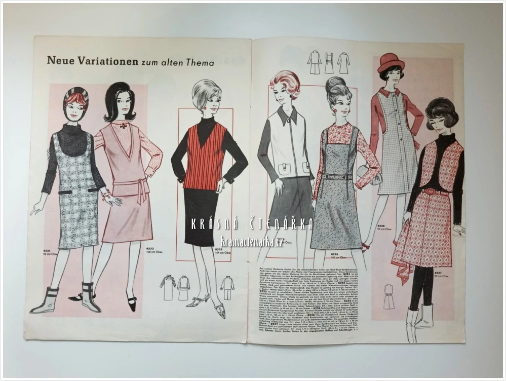 MODE UND SCHNITT Heft 092/1966 | Módní časopis s krejčovskými střihy z NDR
