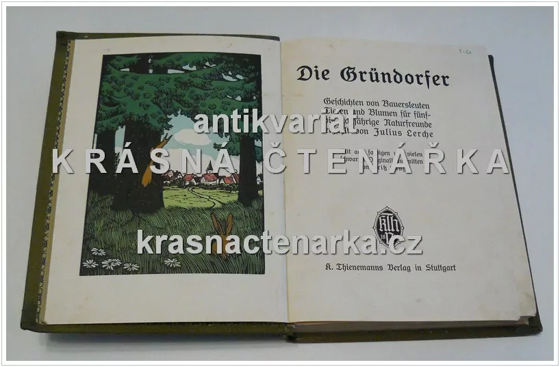 DIE GRÜNDORFER, Geschichten von Bauersleuten, Tieren und Blumen  für fünf- bis achtjährige Naturfreunde (Lerche Julius, il. Lang Fritz)