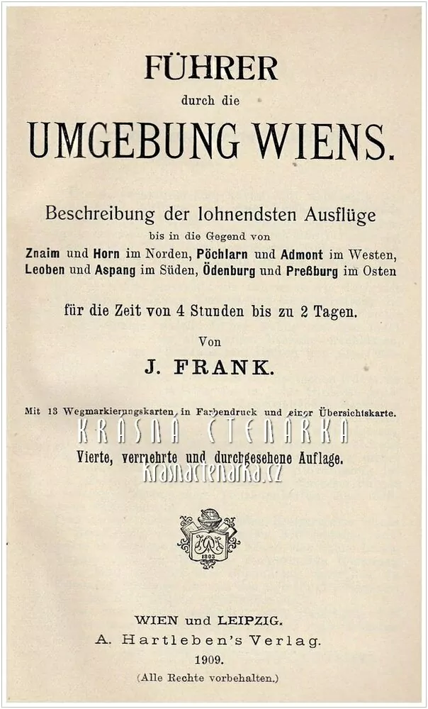 FÜHRER DURCH DIE UMGEBUNG WIENS (Frank J.)