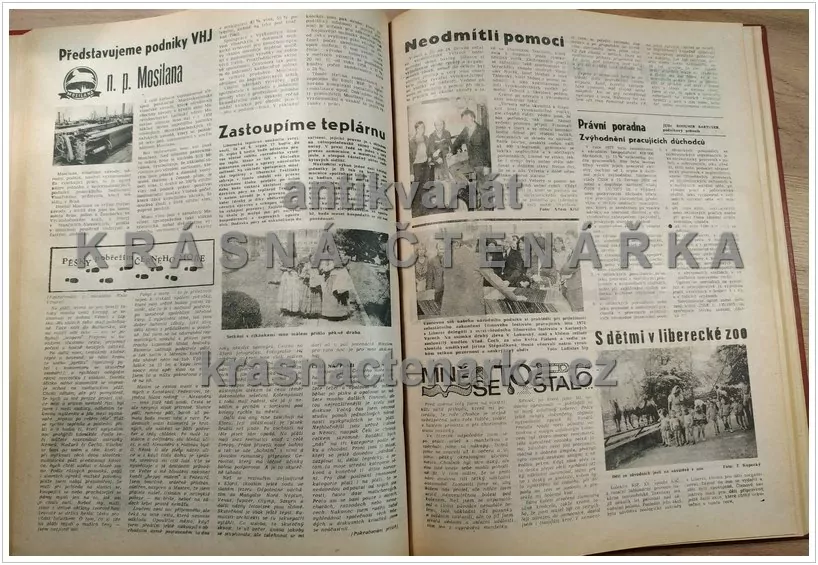 Časopis VLNAŘ, ročník XXIX, časopis pracovníků n. p. Textilana
