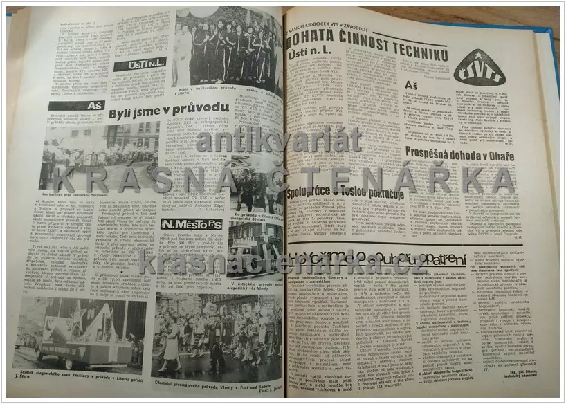 Časopis VLNAŘ, ročník XXXII, časopis pracovníků n. p. Textilana