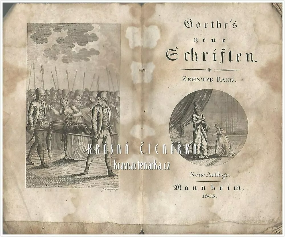 GOETHE´S NEUE SCHRIFTEN, 10. Band (Goethe Johann Wolfgang, vydáno 1803)