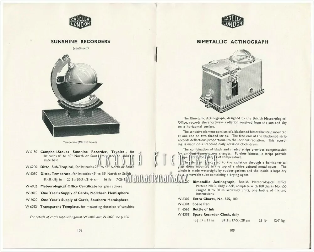 Katalog: METEOROLOGICAL INSTRUMENTS (3 ks)