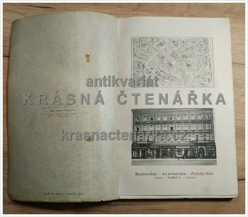 HANDELSCHULE WERTHEIMER, PRAG, POŘIČ 6 (Obchodní škola Wertheimer), vydáno 1875