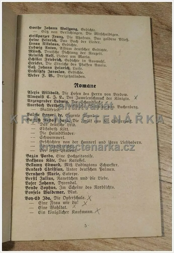 BÜCHERVERZEICHNIS DER GEMEINDEBÜCHEREI ALTHABENDORF (Seznam knih knihovny Stráž nad Nisou)