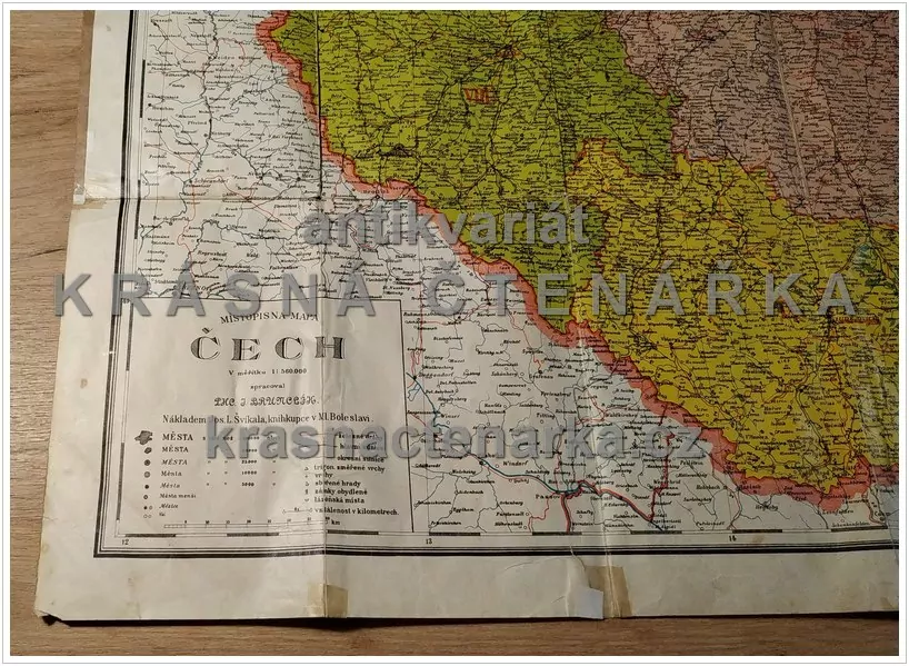 MAPA: MÍSTOPISNÁ MAPA ČECH