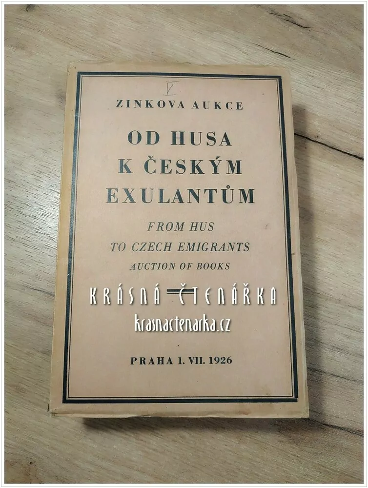 Aukční katalog V. Zinkova aukce, KNIŽNÍ AUKCE