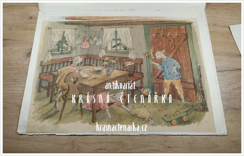 POHÁDKA O POSLUŠNÝCH KOZLÁTKÁCH, pohádka podle Bartošovy Kytice (il. Hoberlandtová-Vávrová Jarmila)