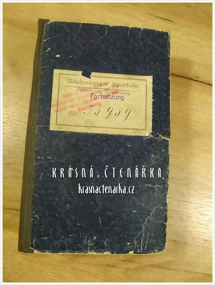 EINLAGSBUCH der Reichenberger Sparkasse (Liberec)