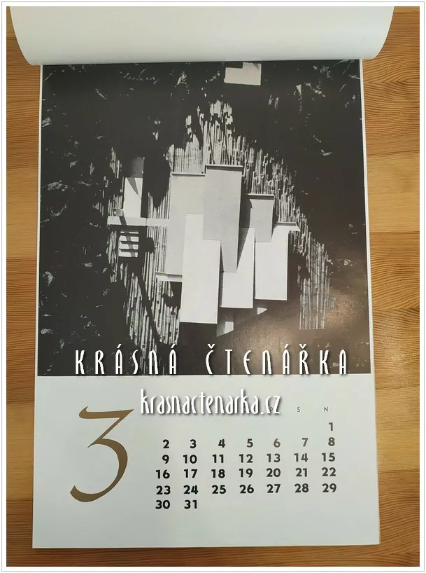 Nástěnný kalendář LIBEREC 1975 (architektonické návrhy)