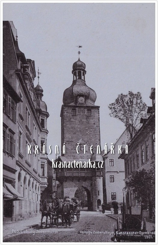 COBURG, leporelo s 12 fotografiemi (vydáno 1899)