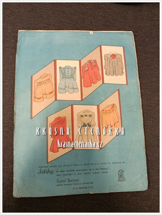 DĚTSKÁ MÓDA Zima 1948, Vydavatel Karel Berner, módní časopisy