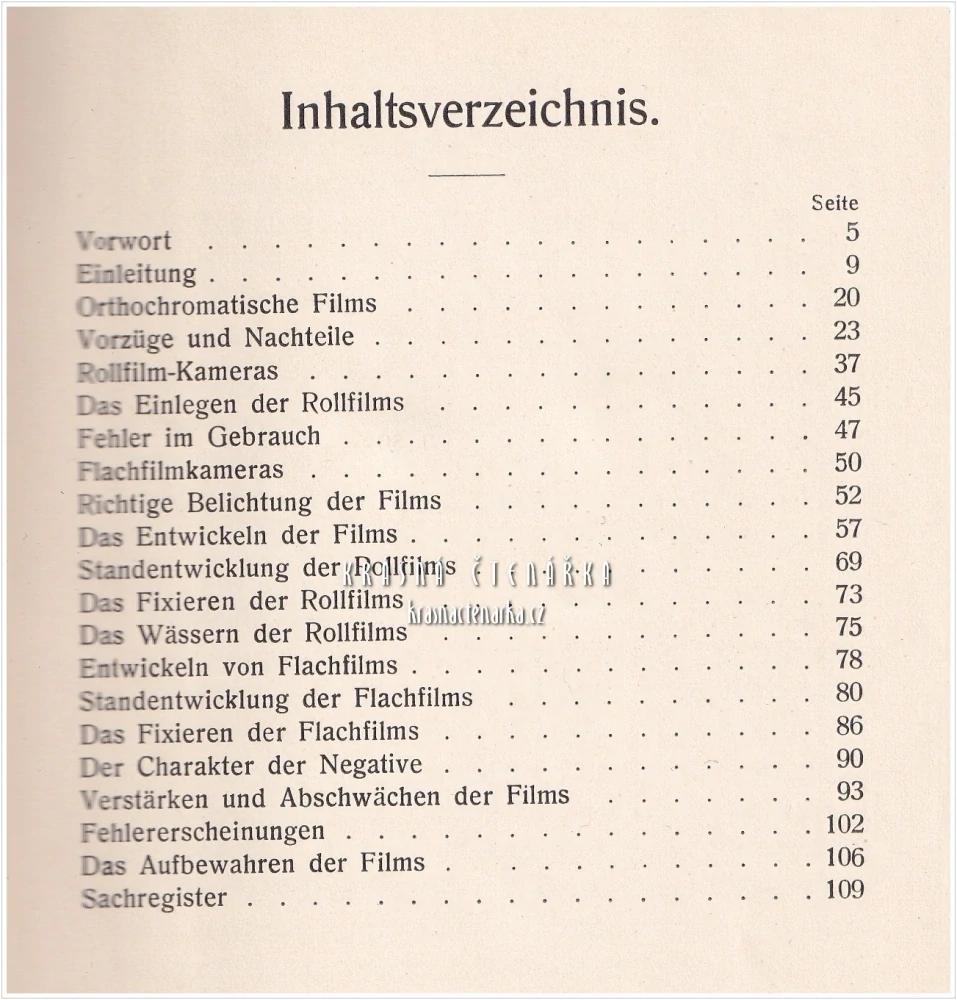 LEITFADEN DER FILMPHOTOFRAPHIE, Anleitung zur Ausübung der Photographie mit Roll-, Flach- und Packfilms (Hahne Friedrich) | fotografování na svitkové, ploché a kazetové filmy|