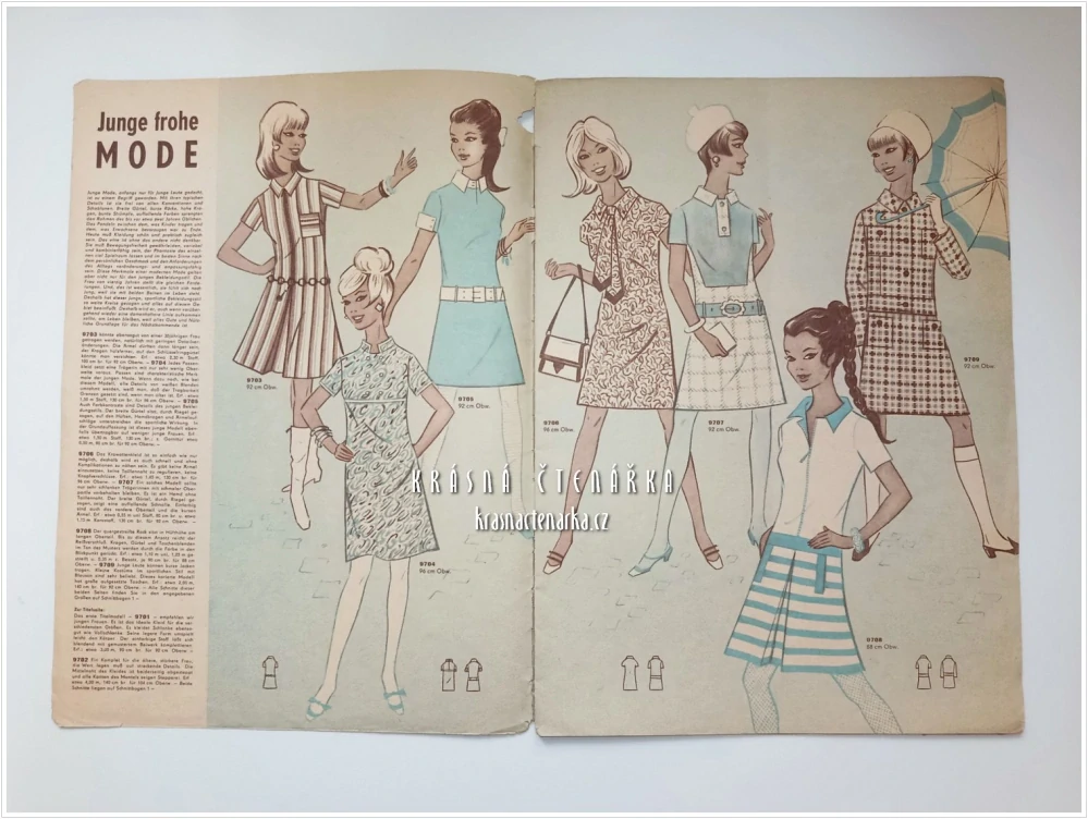 MODE UND SCHNITT Heft 097 / 1968 | Módní časopis s krejčovskými střihy z NDR