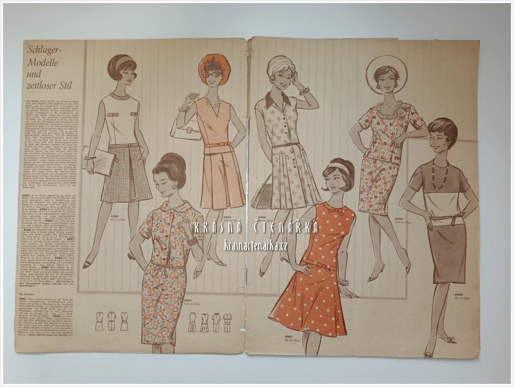 MODE UND SCHNITT Heft 089/1966 | Módní časopis s krejčovskými střihy z NDR