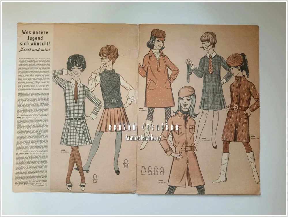 MODE UND SCHNITT Heft 099/1968 | Módní časopis s krejčovskými střihy z NDR