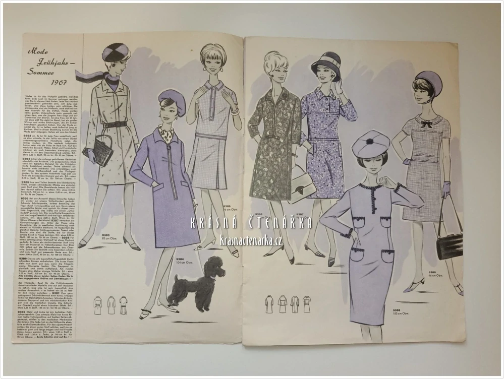 MODE UND SCHNITT Heft 093/1967 | Módní časopis s krejčovskými střihy z NDR
