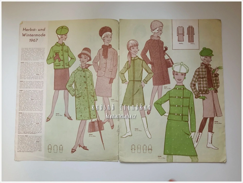 MODE UND SCHNITT Heft 095/1967 | Módní časopis s krejčovskými střihy z NDR