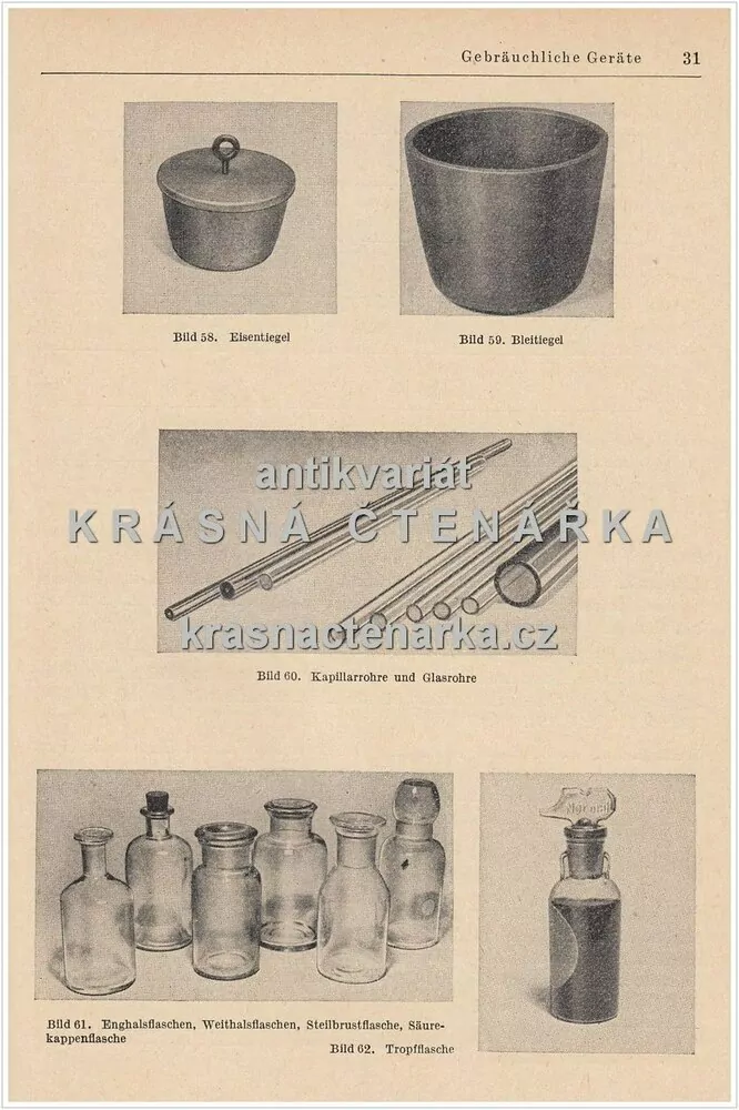LABORKUNDE FÜR CHEMIEFACHARBEITER UND CHEMIELABORANTEN, Band I.