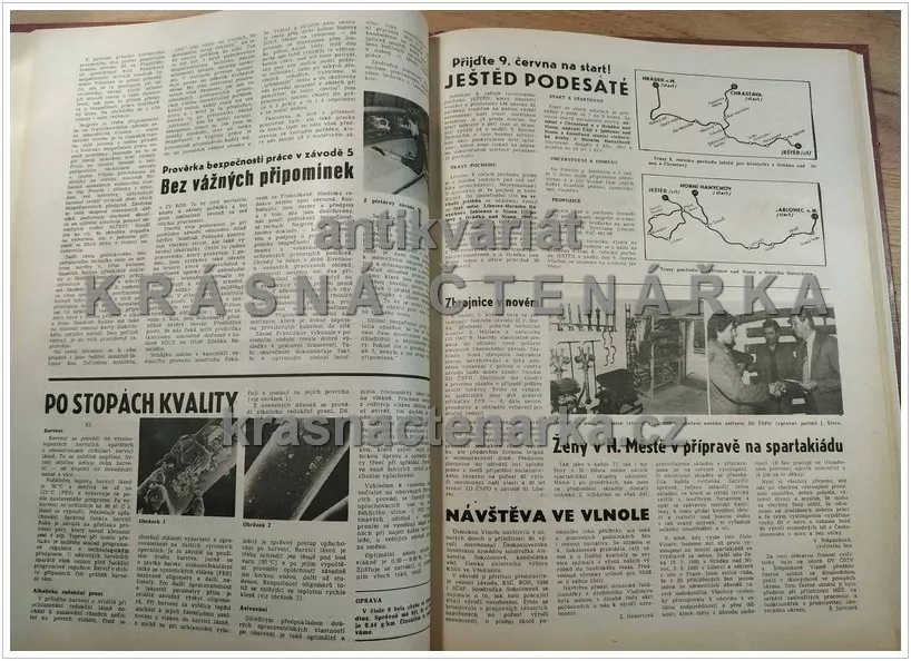 Časopis VLNAŘ, ročník XXXVI, časopis pracovníků n. p. Textilana