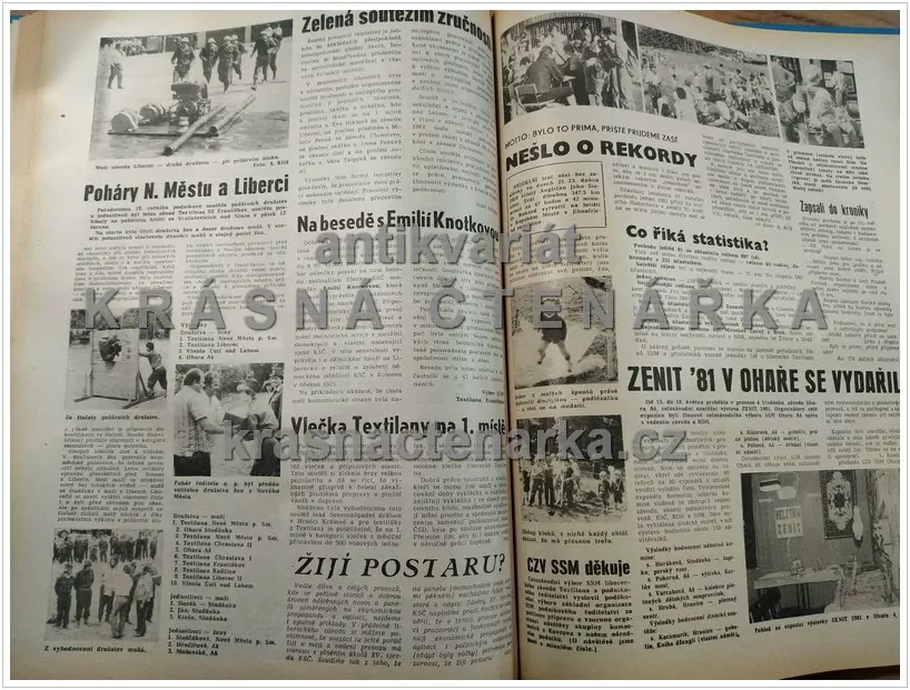 Časopis VLNAŘ, ročník XXXII, časopis pracovníků n. p. Textilana