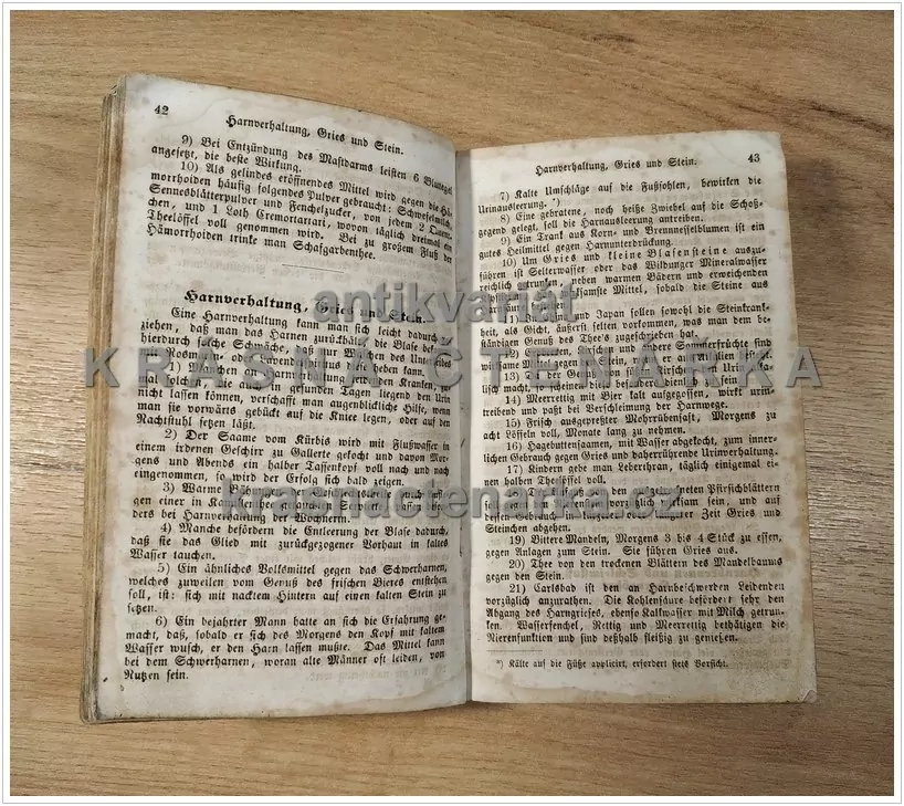 DER LEIBARZT ODER 500 BESTE HAUSARZNEIMITTEL GEGEN 145 KRANKHEITEN DER MENSCHEN, vydáno 1858