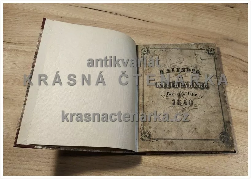 KALENDER AUS REICHENBERG für das Jahr 1850 (Kulik Jakob Ph.) (Liberec)