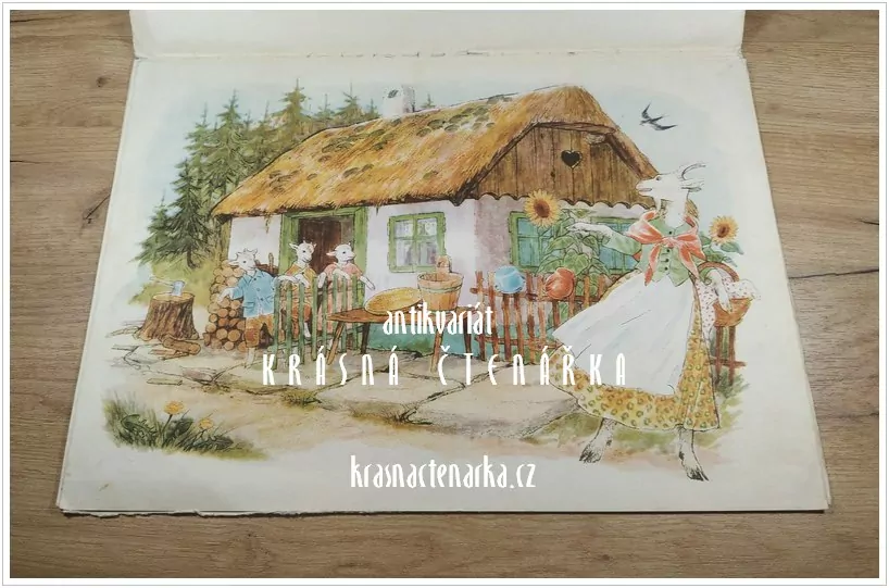 POHÁDKA O POSLUŠNÝCH KOZLÁTKÁCH, pohádka podle Bartošovy Kytice (il. Hoberlandtová-Vávrová Jarmila)