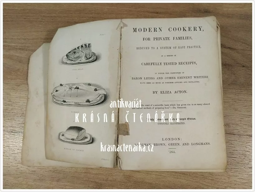 MODERN COOKERY FOR PRIVATE FAMILIES (Acton Eliza), vydáno 1855